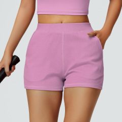 Bright pink casual shorts