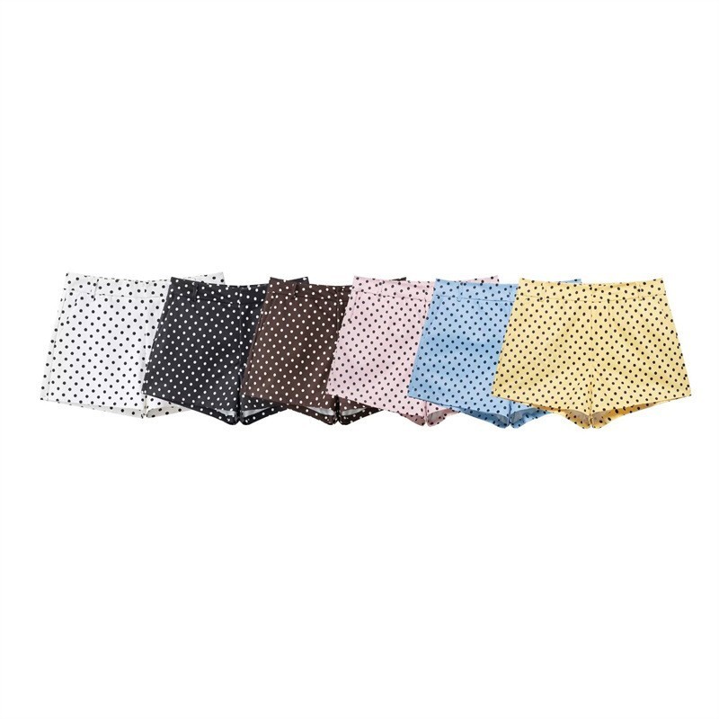 Cross-Border Foreign Trade Women's Clothing 2025 Autumn European and American Style Polka Dot Jacket + Polka Dot Shorts Set for Women A36686