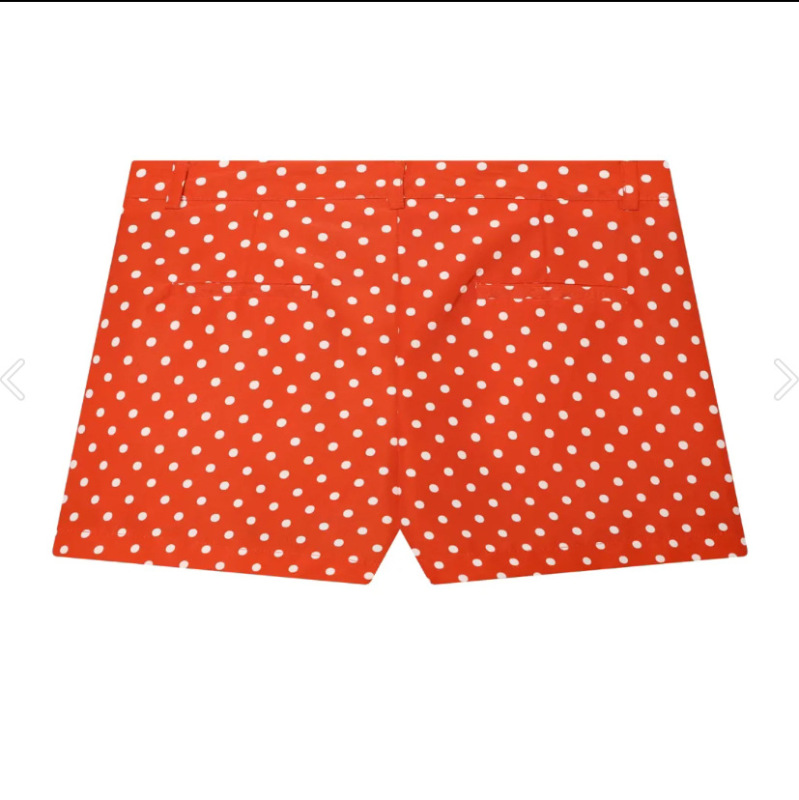 Cross-Border Foreign Trade Women's Clothing 2025 Autumn European and American Style Polka Dot Jacket + Polka Dot Shorts Set for Women A36686
