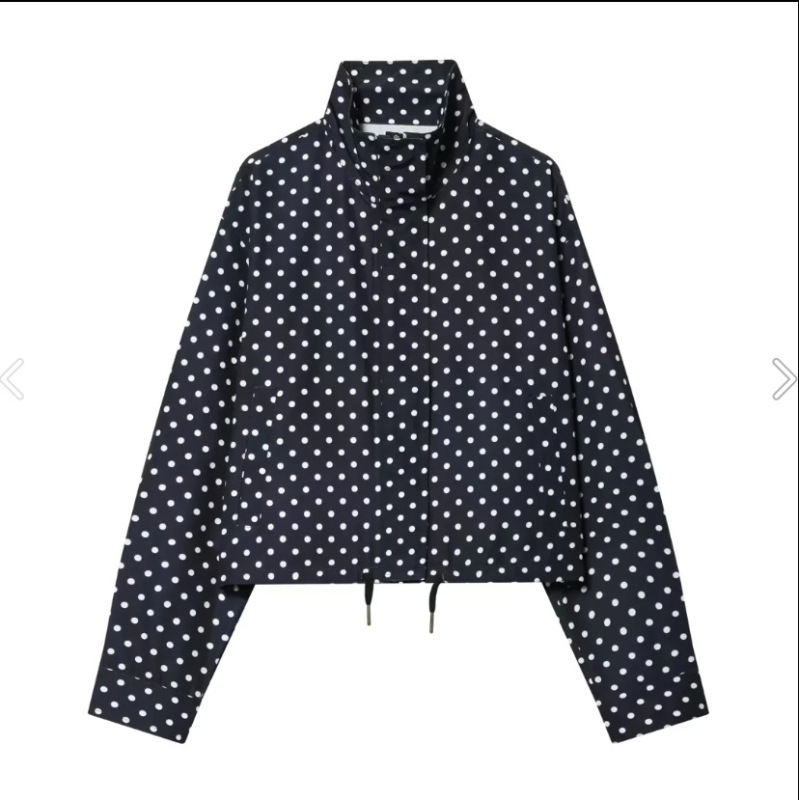 Cross-Border Foreign Trade Women's Clothing 2025 Autumn European and American Style Polka Dot Jacket + Polka Dot Shorts Set for Women A36686
