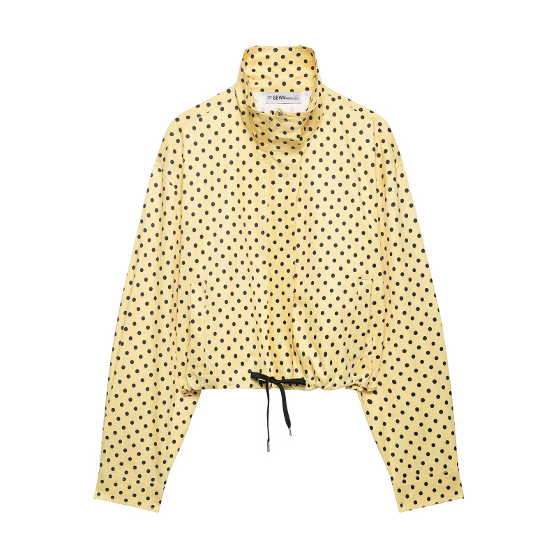 Cross-Border Foreign Trade Women's Clothing 2025 Autumn European and American Style Polka Dot Jacket + Polka Dot Shorts Set for Women A36686