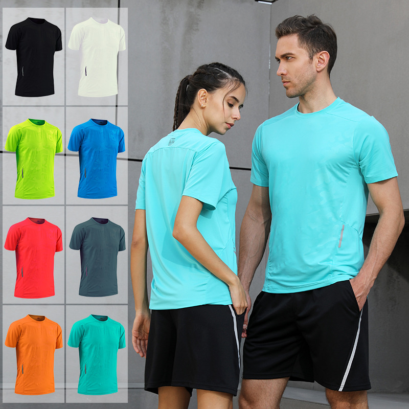 Unit Group Clothing Fitness Sports Suit Marathon Short-sleeved Running Suit Quick-drying Fitness Leisure Sports Running Suit