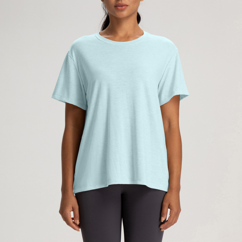 YN-DA91-DX      Women's Crewneck Naked Breathable Short-sleeved T-shirt