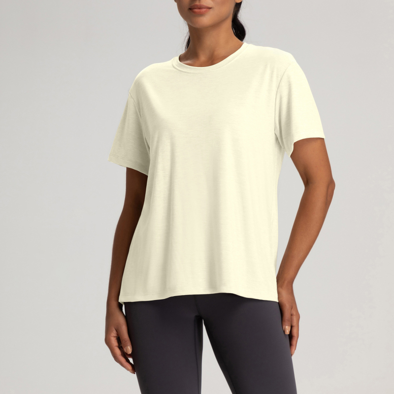 YN-DA91-DX      Women's Crewneck Naked Breathable Short-sleeved T-shirt