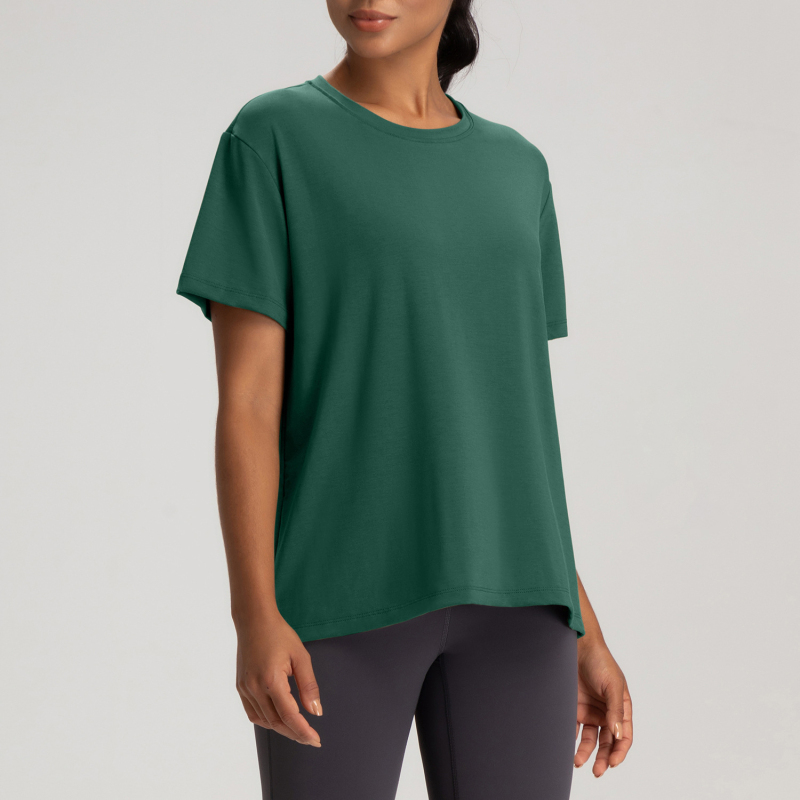 YN-DA91-DX      Women's Crewneck Naked Breathable Short-sleeved T-shirt