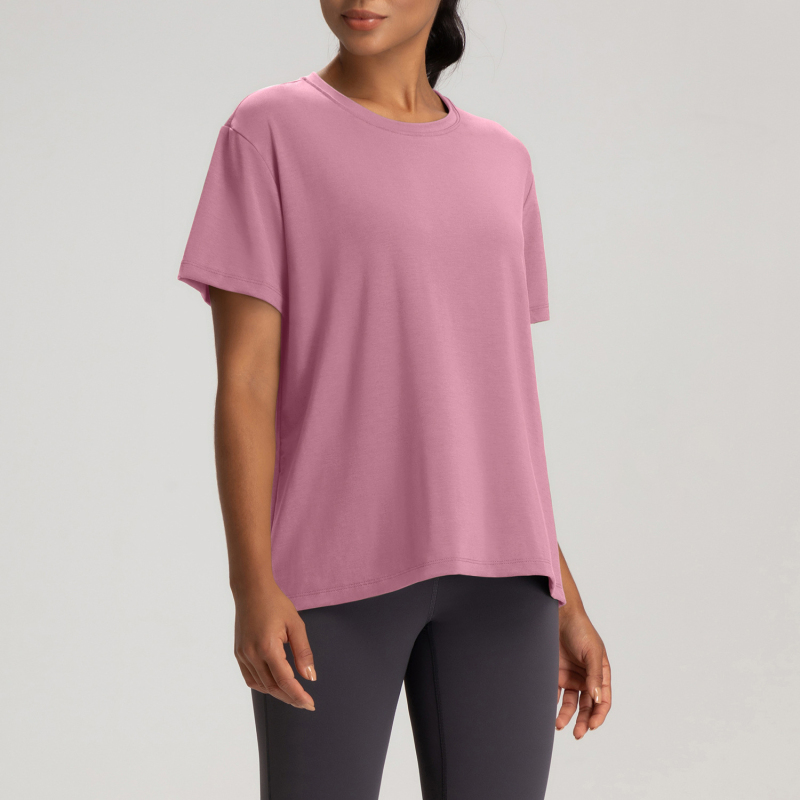 YN-DA91-DX      Women's Crewneck Naked Breathable Short-sleeved T-shirt