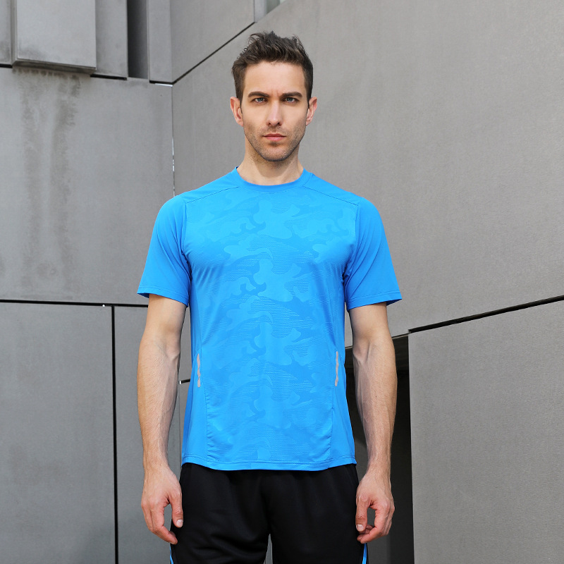 Unit Group Clothing Fitness Sports Suit Marathon Short-sleeved Running Suit Quick-drying Fitness Leisure Sports Running Suit