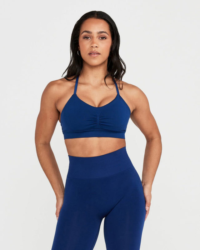 Specially Designed for Cross-border Back Cross Buckle Sports Bra Crescent Tissue Pants Seamless Yoga Bra Pants Set
