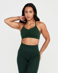 Dark green bra and trousers set