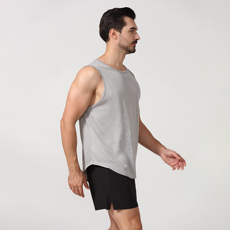 Summer New Men's Sports Vest Cross-border Outdoor Running Leisure Training Sleeveless Large Size Basketball Fitness Vest