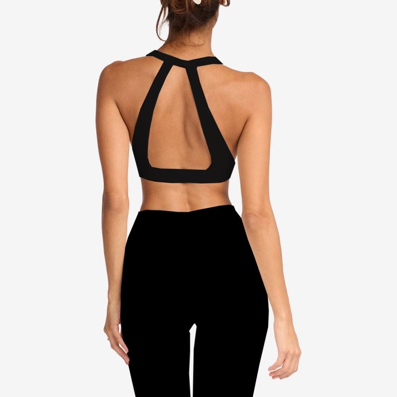 Foreign Trade Cross-Border Yoga Suit for Women with Chest Pads, Chest-Wrapped and Beautiful Back Bra, High-Waisted Quick-Drying Sports Fitness Training Pants