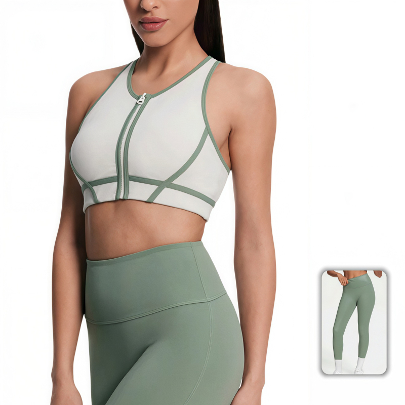 YS-26017-TZ      Nude-Feel Tight-Fitting Beautiful Back Yoga Set