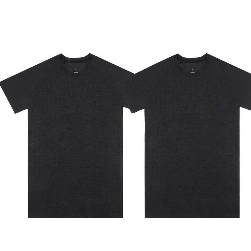 Seamless quick-drying men's T-shirt for summer outdoor sports, sweat-wicking, breathable, round neck, gym, running, tapered cuffs, short sleeves