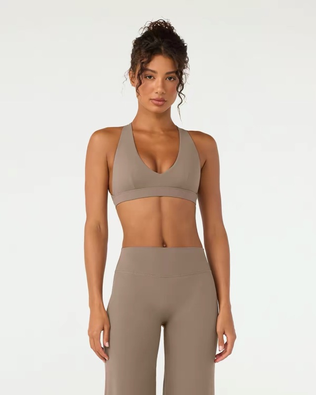 Foreign Trade Cross-Border Yoga Suit for Women with Chest Pads, Chest-Wrapped and Beautiful Back Bra, High-Waisted Quick-Drying Sports Fitness Training Pants