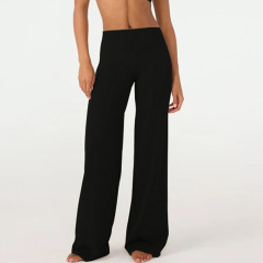 Black wide leg pants
