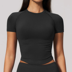 ZC-FDX4535-DX      Slim Fit Quick-dry Breathable Activewear Short Sleeve Top