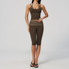 brown with white polka dots