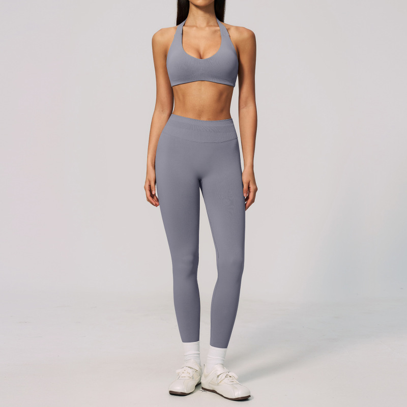 2026 New Seamless Yoga Suit for Women, High Elasticity, Three-Dimensional, Tummy Control, Hip Lifting, Slimming Fitness Sports Set 4535
