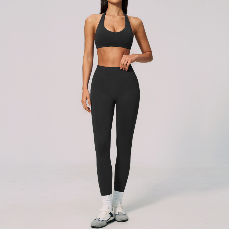 2026 New Seamless Yoga Suit for Women, High Elasticity, Three-Dimensional, Tummy Control, Hip Lifting, Slimming Fitness Sports Set 4535