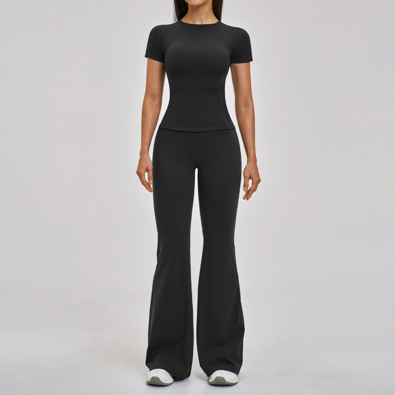 Spring New Slim-Fit Quick-Drying Sports Suit Casual Sports Yoga Wear Women's Running Fitness Suit 2546