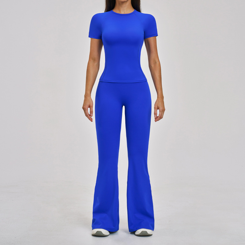 Spring New Slim-Fit Quick-Drying Sports Suit Casual Sports Yoga Wear Women's Running Fitness Suit 2546