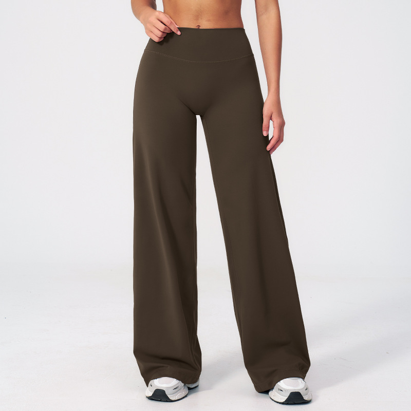 Zechuang Cross-border Fleece Slimming Wide-Leg Casual Pants for Women, Outdoor Running Sports Wide-Leg Pants 5529