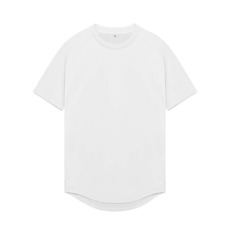Men's Summer T-Shirt, American Style, Youthful, Milk Silk, Raglan Short Sleeve &amp; Long Sleeve, Quick-Drying, High-Elasticity, Sports Base Layer