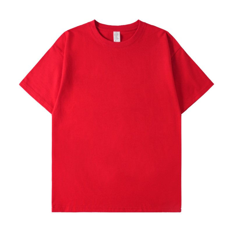280g Heavyweight Pure Cotton T-Shirt, Combed Cotton, Trendy Brand, Short-Sleeve, Retro, Thickened, European/American Plus Size, DIY