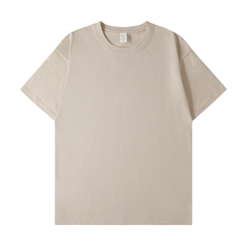 280g Heavyweight Pure Cotton T-Shirt, Combed Cotton, Trendy Brand, Short-Sleeve, Retro, Thickened, European/American Plus Size, DIY