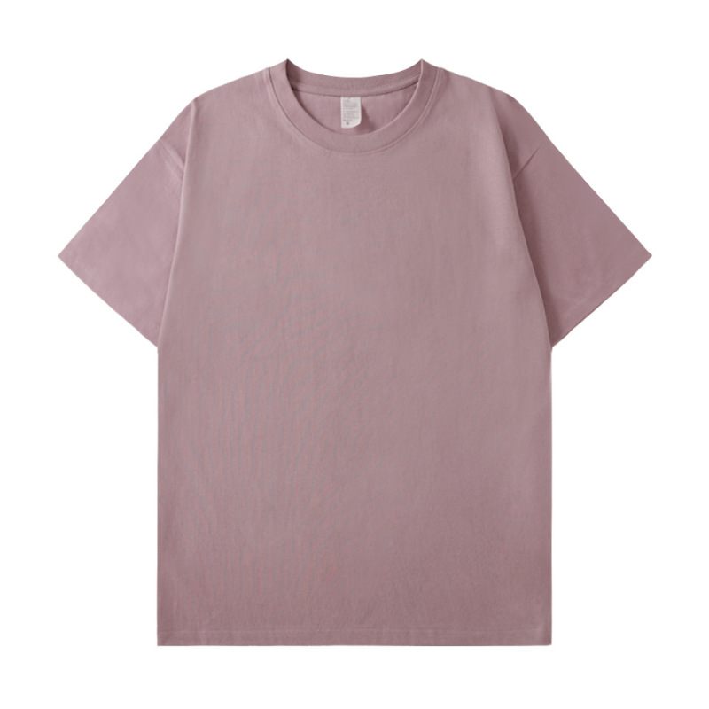 280g Heavyweight Pure Cotton T-Shirt, Combed Cotton, Trendy Brand, Short-Sleeve, Retro, Thickened, European/American Plus Size, DIY