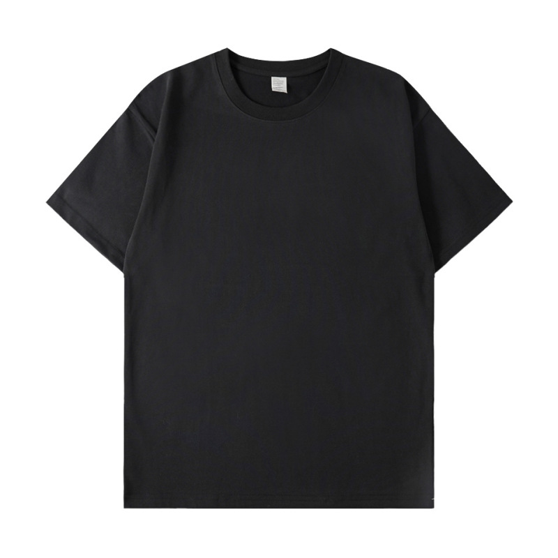 280g Heavyweight Pure Cotton T-Shirt, Combed Cotton, Trendy Brand, Short-Sleeve, Retro, Thickened, European/American Plus Size, DIY