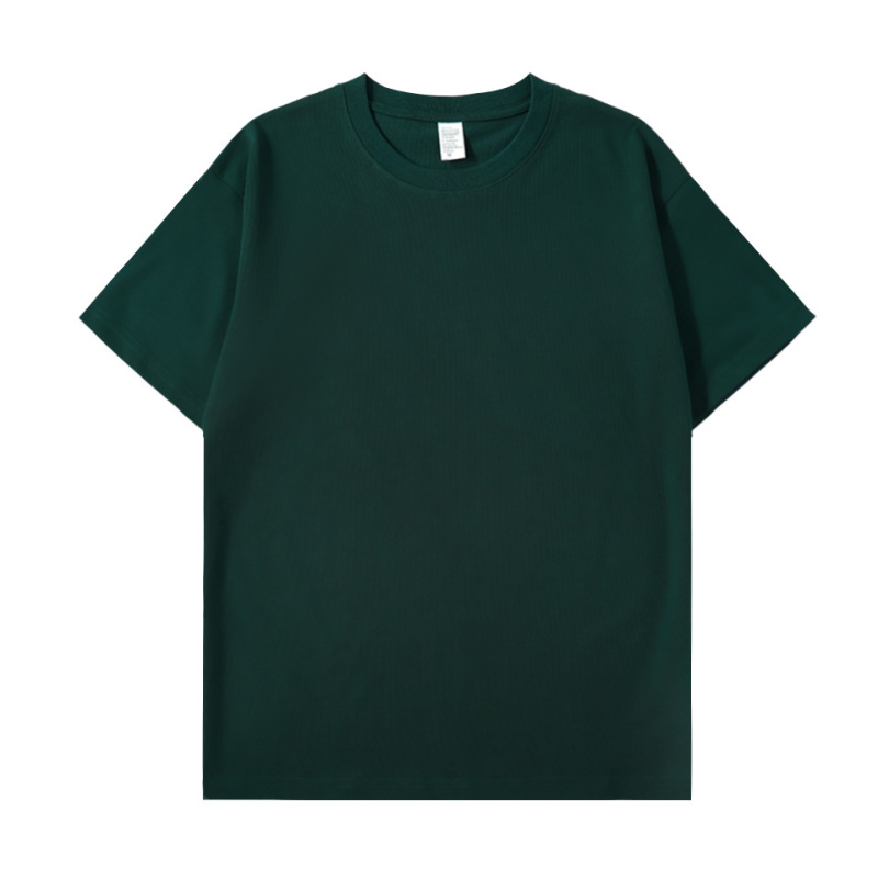 280g Heavyweight Pure Cotton T-Shirt, Combed Cotton, Trendy Brand, Short-Sleeve, Retro, Thickened, European/American Plus Size, DIY