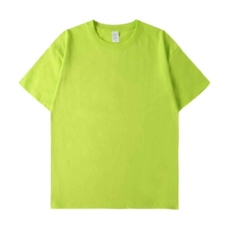 280g Heavyweight Pure Cotton T-Shirt, Combed Cotton, Trendy Brand, Short-Sleeve, Retro, Thickened, European/American Plus Size, DIY