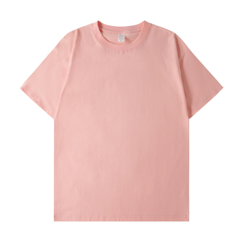 280g Heavyweight Pure Cotton T-Shirt, Combed Cotton, Trendy Brand, Short-Sleeve, Retro, Thickened, European/American Plus Size, DIY