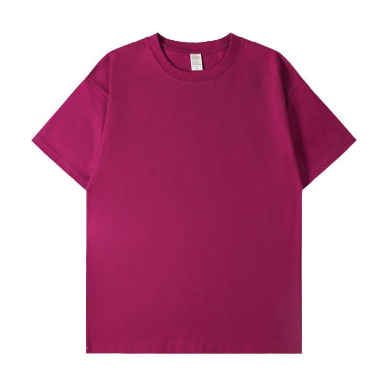 280g Heavyweight Pure Cotton T-Shirt, Combed Cotton, Trendy Brand, Short-Sleeve, Retro, Thickened, European/American Plus Size, DIY