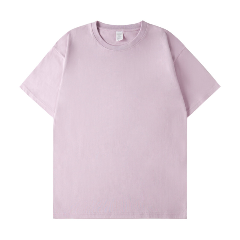 280g Heavyweight Pure Cotton T-Shirt, Combed Cotton, Trendy Brand, Short-Sleeve, Retro, Thickened, European/American Plus Size, DIY