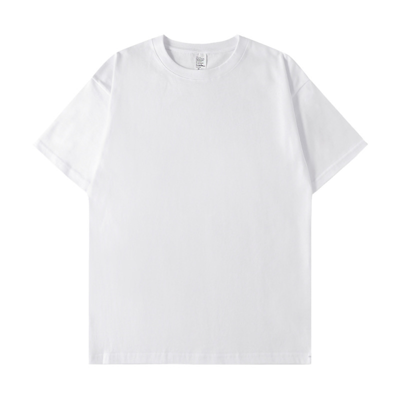 280g Heavyweight Pure Cotton T-Shirt, Combed Cotton, Trendy Brand, Short-Sleeve, Retro, Thickened, European/American Plus Size, DIY