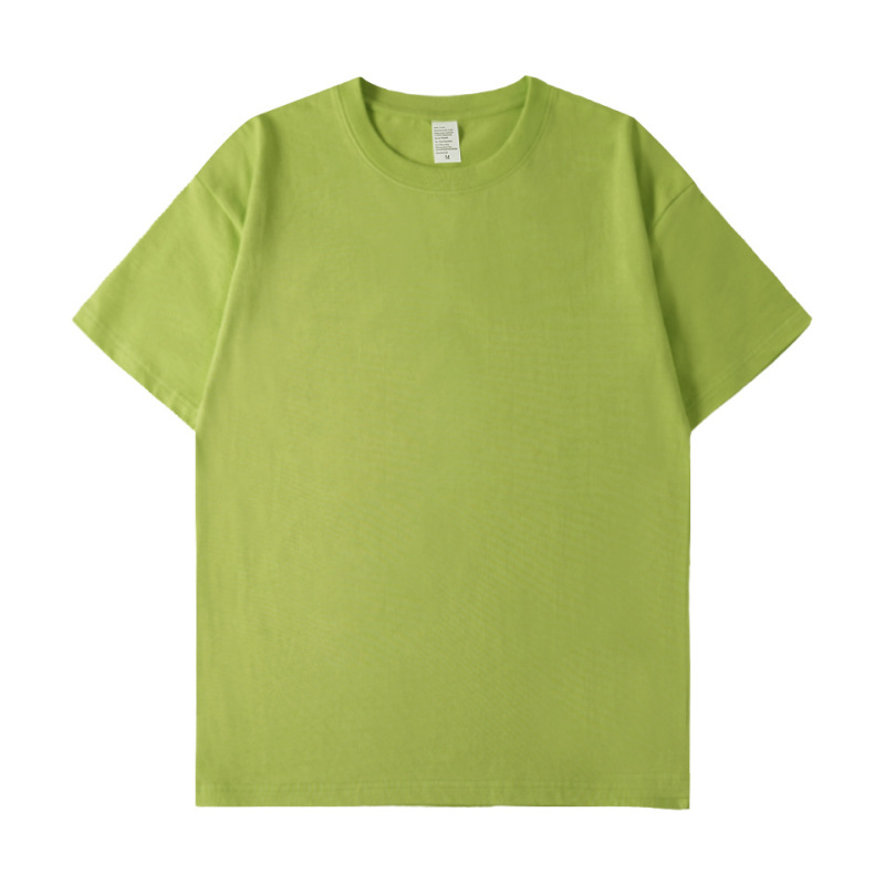 280g Heavyweight Pure Cotton T-Shirt, Combed Cotton, Trendy Brand, Short-Sleeve, Retro, Thickened, European/American Plus Size, DIY