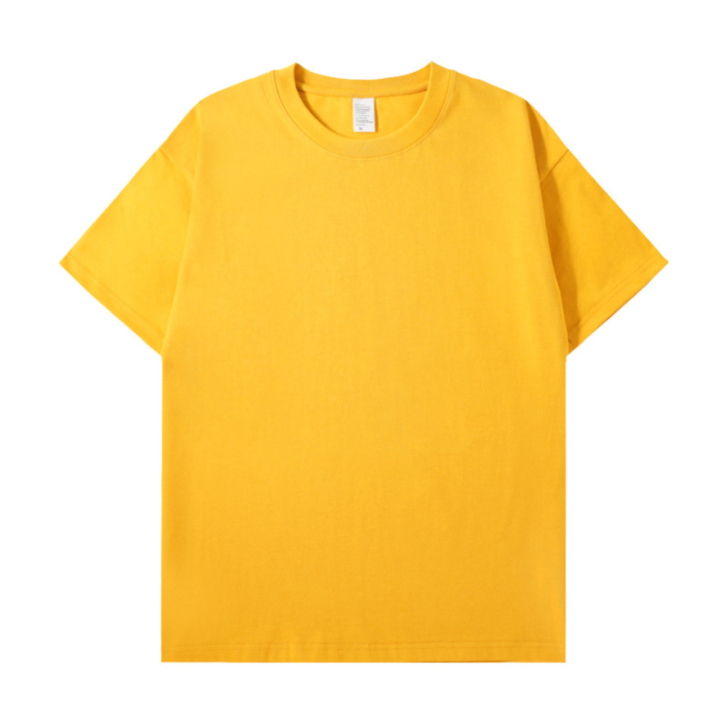 280g Heavyweight Pure Cotton T-Shirt, Combed Cotton, Trendy Brand, Short-Sleeve, Retro, Thickened, European/American Plus Size, DIY