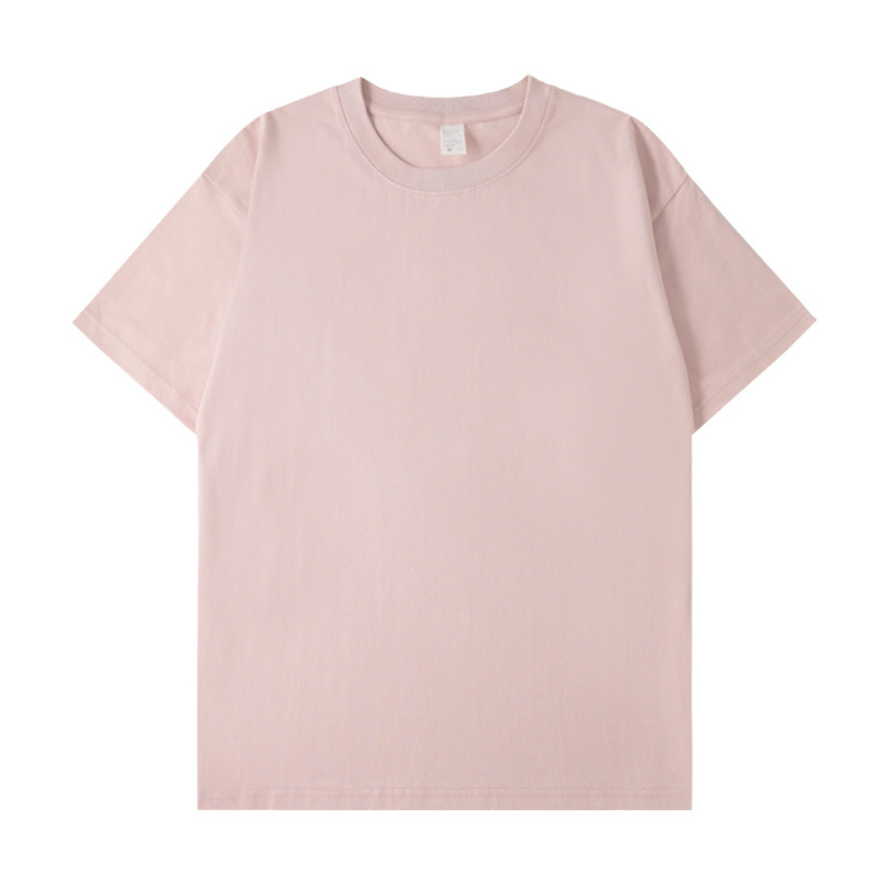 280g Heavyweight Pure Cotton T-Shirt, Combed Cotton, Trendy Brand, Short-Sleeve, Retro, Thickened, European/American Plus Size, DIY