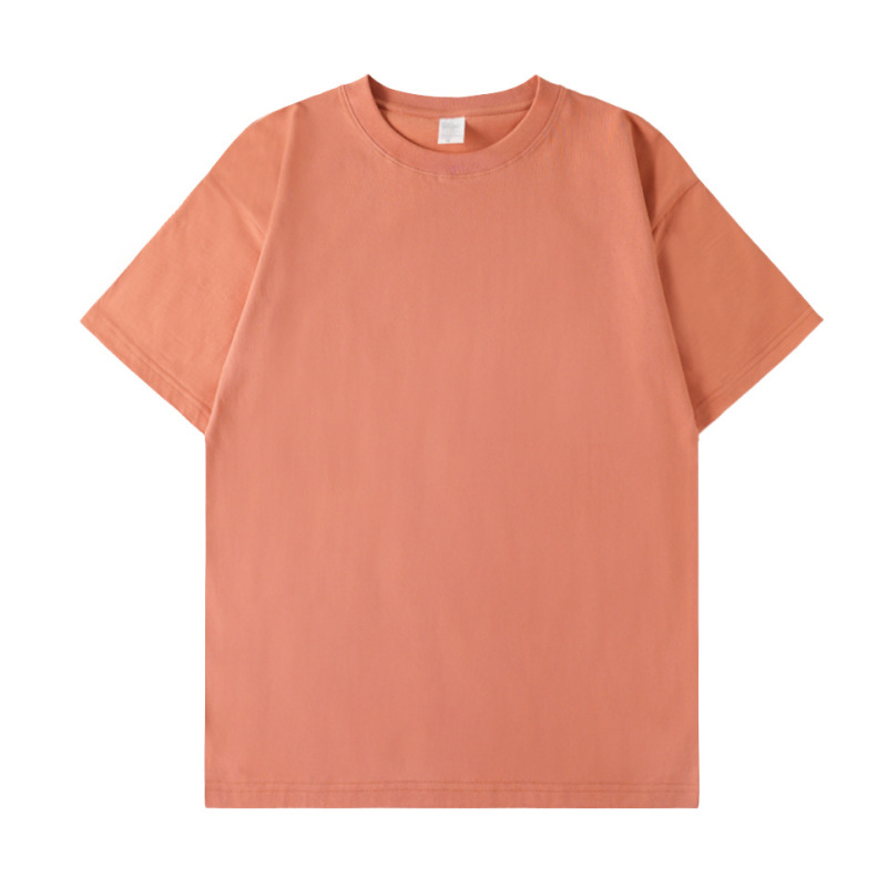 280g Heavyweight Pure Cotton T-Shirt, Combed Cotton, Trendy Brand, Short-Sleeve, Retro, Thickened, European/American Plus Size, DIY