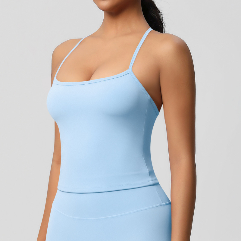 in stock Cross-border Double-sided Sanding Tight Breathable Solid Color Training Yoga Suit Eight-piece Sports Running Fitness Suit for Women