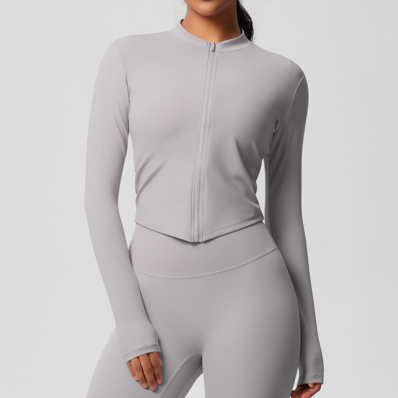 in stock Cross-border Double-sided Sanding Tight Breathable Solid Color Training Yoga Suit Eight-piece Sports Running Fitness Suit for Women