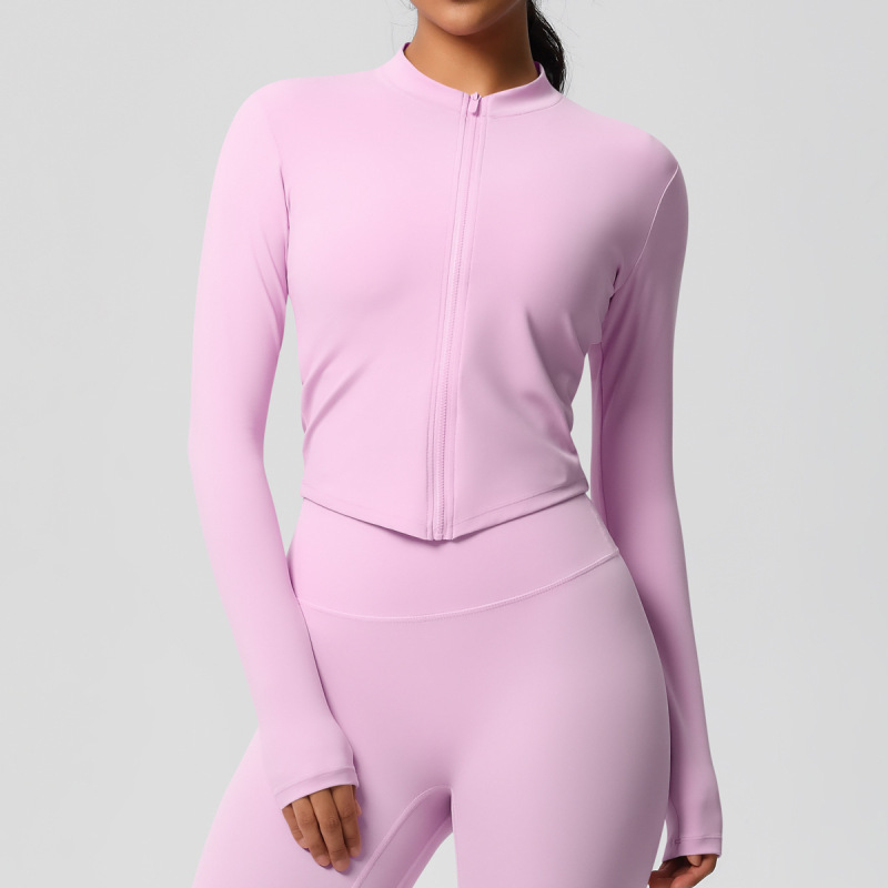 in stock Cross-border Double-sided Sanding Tight Breathable Solid Color Training Yoga Suit Eight-piece Sports Running Fitness Suit for Women