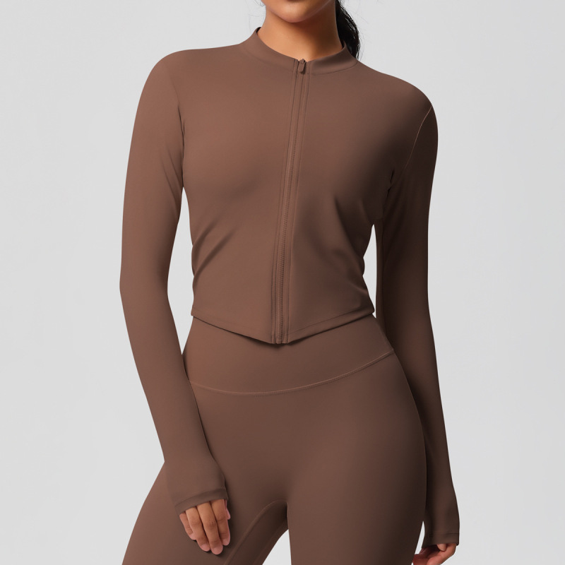 in stock Cross-border Double-sided Sanding Tight Breathable Solid Color Training Yoga Suit Eight-piece Sports Running Fitness Suit for Women
