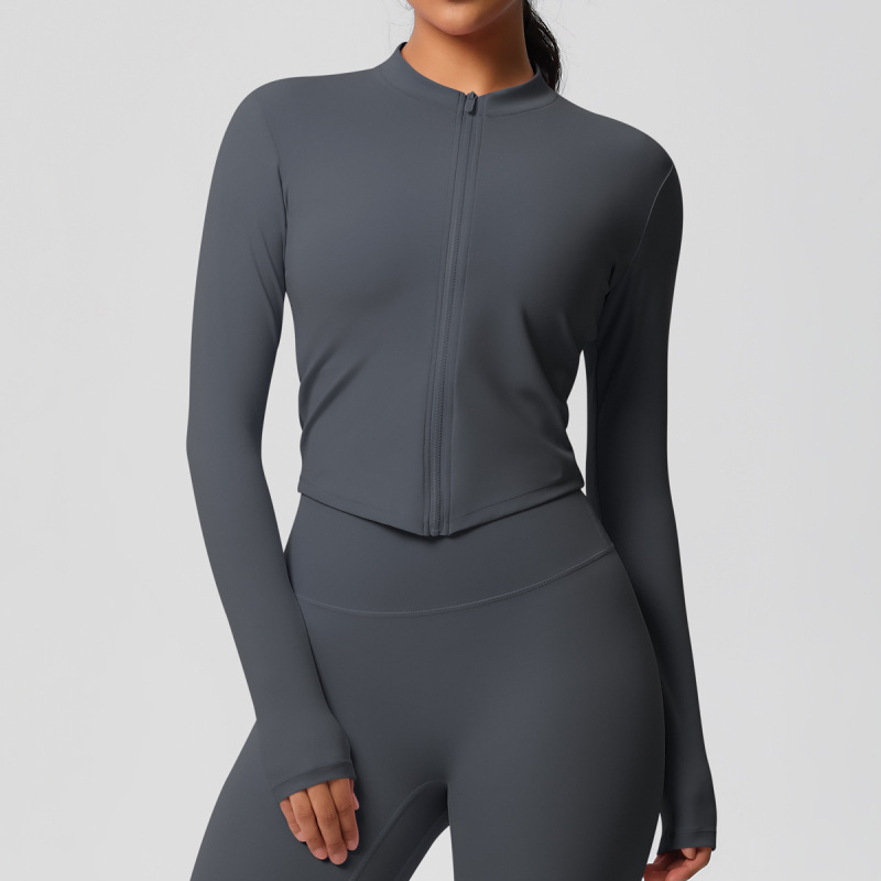 in stock Cross-border Double-sided Sanding Tight Breathable Solid Color Training Yoga Suit Eight-piece Sports Running Fitness Suit for Women