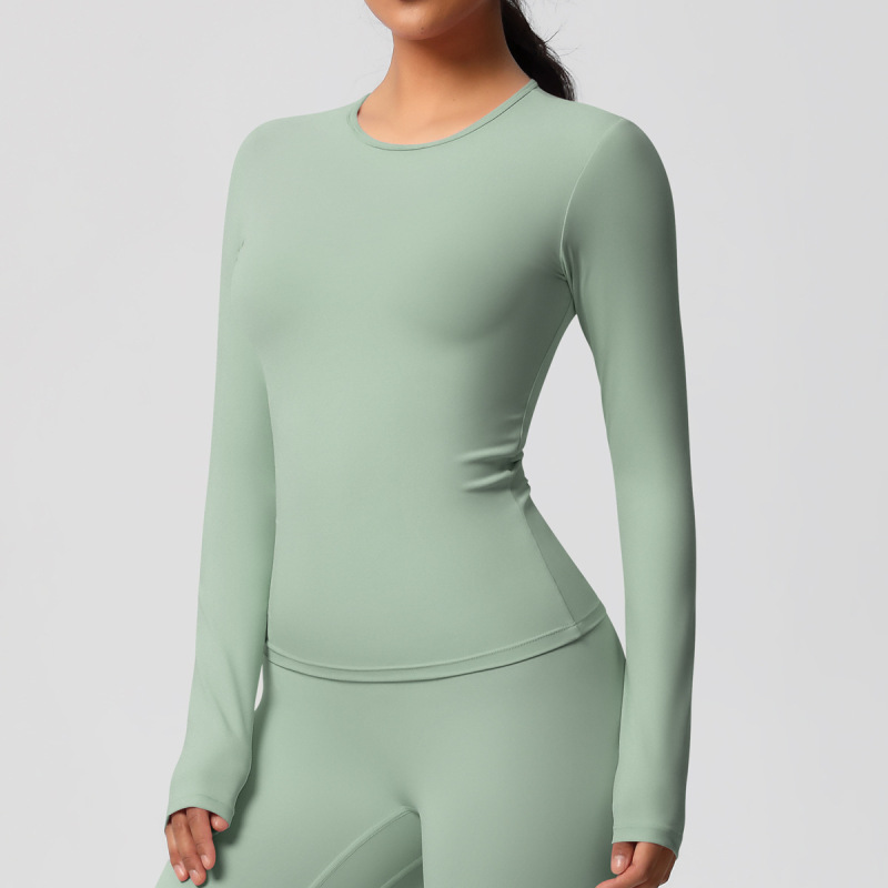 in stock Cross-border Double-sided Sanding Tight Breathable Solid Color Training Yoga Suit Eight-piece Sports Running Fitness Suit for Women