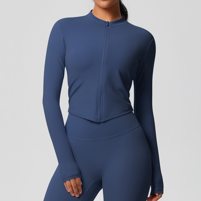 in stock Cross-border Double-sided Sanding Tight Breathable Solid Color Training Yoga Suit Eight-piece Sports Running Fitness Suit for Women
