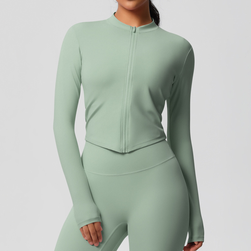 in stock Cross-border Double-sided Sanding Tight Breathable Solid Color Training Yoga Suit Eight-piece Sports Running Fitness Suit for Women