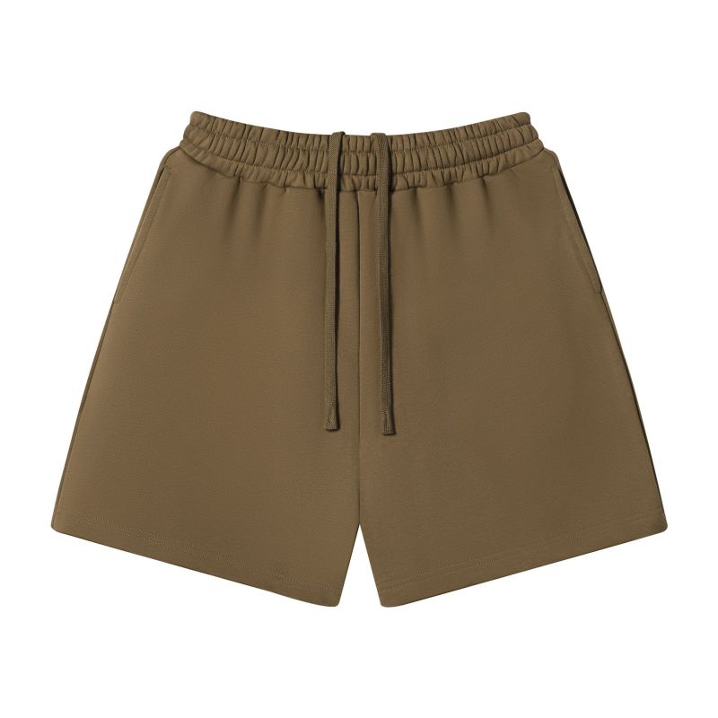 Trendy Retro Earth-Tone Heavyweight 420g Large Terry Loose Casual Shorts for Men, Summer Outdoor Fitness Shorts Wholesale